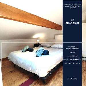 Ένα ή περισσότερα κρεβάτια σε δωμάτιο στο Le Charance - Duplex cœur de Gap - WIFI