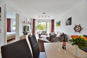 Posezení v ubytování Ferienwohnung Meeresblick