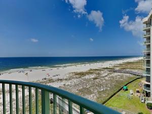 a view of the beach from the balcony of a condo at Perdido Towers #604 in Perdido Key
