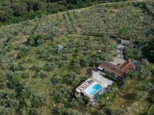 an aerial view of a house with a swimming pool at Holiday Home Pilar by Interhome in Strada