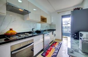 Nhà bếp/bếp nhỏ tại Séjour de Luxe Les Oliviers