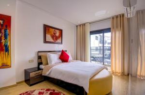 Giường trong phòng chung tại Séjour de Luxe Les Oliviers +28 ảnh