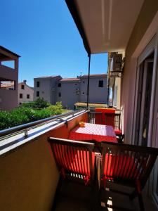 Balkón nebo terasa v ubytování Apartments Mara Cres