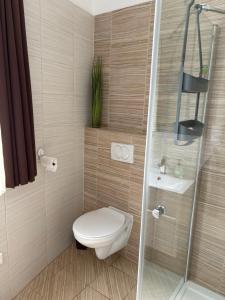 Koupelna v ubytování Silver Gull Apartman