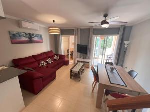 Χώρος καθιστικού στο Chalet Puente del Miso