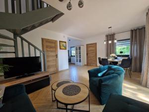 Χώρος καθιστικού στο Dom wakacyjny Kubuś Wicko Ferienwohnung Misdroy Insel Ostsee
