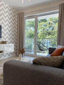 Część wypoczynkowa w obiekcie Lucky40 - Apartament z widokiem na morze, SPA gratis, Dwie Sosny
