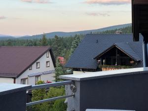 a view from the balcony of a house at Szara Willa U Ksawerego in Szklarska Poręba