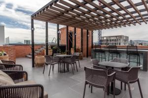 Μπαλκόνι ή βεράντα στο LOFT en Americana Torre con alberca, Gym, Pet fr +13 φωτογραφίες