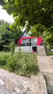 Κήπος έξω από το Aframe House By Qalacıq sweet house