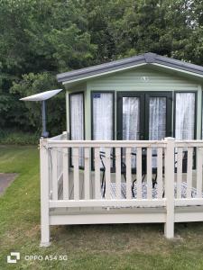 Zahrada ubytování Riverside leisure park Cheviot view