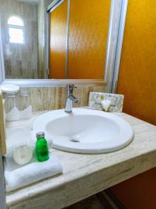 Koupelna v ubytování Hotel Calypso Cancun