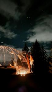 Hosté ubytování Glass Igloo With Panoramic Views In Åsbygda