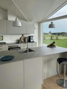 Dapur atau dapur kecil di Sea View Holiday Home At Røsnæs
