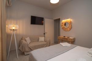 Archontiko Seaside Hotel客房内的一张或多张床位