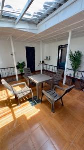 Balkón nebo terasa v ubytování La Casita Azul