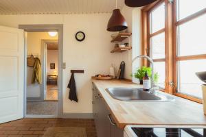 Køkken eller tekøkken på Cattle And Horses At Lundstedet At Skovsgaard