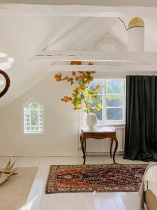 Χώρος καθιστικού στο Charming Artists House In Söderåkra