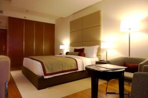 Katil atau katil-katil dalam bilik di Oryx Airport Hotel -Transit Only