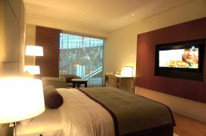 Katil atau katil-katil dalam bilik di Oryx Airport Hotel -Transit Only