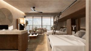 Ένα ή περισσότερα κρεβάτια σε δωμάτιο στο edit x seven SETOUCHI SHODOSHIMA