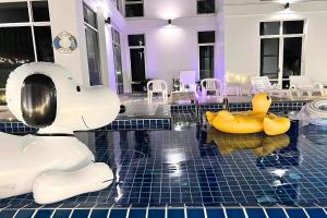 Posezení v ubytování BM Pool Villa Pattaya