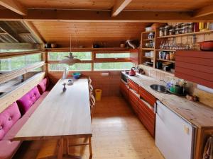 Η κουζίνα ή μικρή κουζίνα στο Close To Nature In Ål Cabin At Haglebu