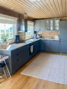 Kuchyň nebo kuchyňský kout v ubytování Family Cabin At Blefjell