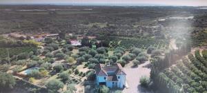 an aerial view of a large house in a field at Villa Pardalot Boutique Stays in Benicarló
