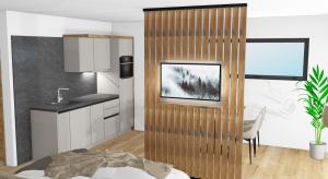 O bucătărie sau chicinetă la Kristall Apartments