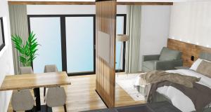 O zonă de relaxare la Kristall Apartments