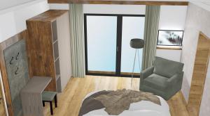 O zonă de relaxare la Kristall Apartments
