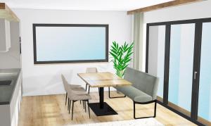O zonă de relaxare la Kristall Apartments