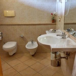 Koupelna v ubytování Hotel Turrita