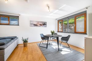 Posezení v ubytování Ferienwohnung Hammer