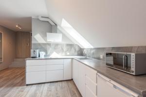 Η κουζίνα ή μικρή κουζίνα στο Apartament Sosnówka B2 morsowanie i SPA