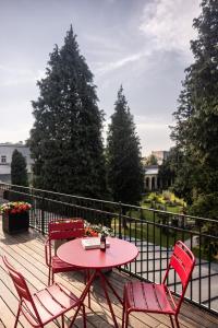 Balkon lub taras w obiekcie Boutiquehotel Amadeus