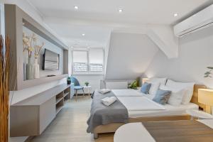 Postel nebo postele na pokoji v ubytování D&G Apartments Zagreb