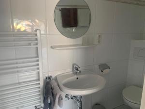 Baðherbergi á Pension Kuntschner