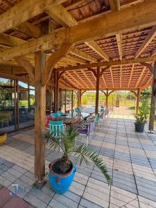 Zahrada ubytování Essanya Chalet with a private pool - Country side of nabeul