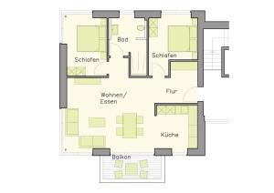 Půdorys ubytování Haus Seeadler 3 OG