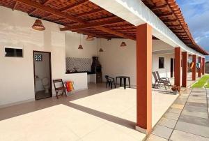 En balkon eller terrasse på Sossego de Amaro