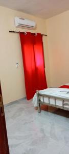 Postel nebo postele na pokoji v ubytování Gîte Bideew
