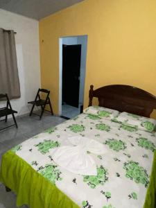 Кровать или кровати в номере Apartamento de férias em Salinas-pa