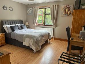 Ένα ή περισσότερα κρεβάτια σε δωμάτιο στο Davmar House Blarney