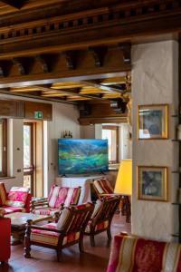 Χώρος καθιστικού στο Hotel Sporting