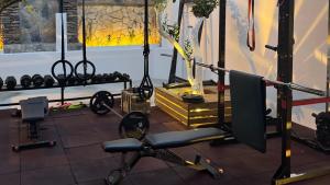 The fitness centre and/or fitness facilities at Tomsan Suites & Villas Akyaka