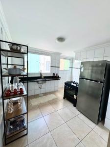 Dapur atau dapur kecil di Apê 202 - Central e Moderno - 2Q e 2B
