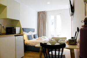 Η κουζίνα ή μικρή κουζίνα στο Apartamentos do Corgo