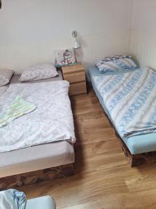Postel nebo postele na pokoji v ubytování Chata Mária
